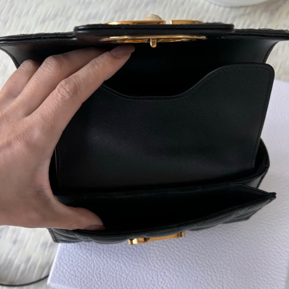 Authentic Dior Mini Dior Jolie Top Handle Bag Black - Picture 8 of 13